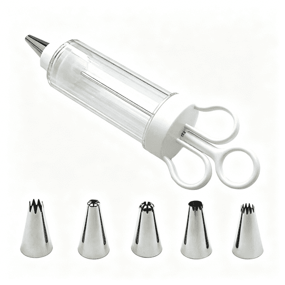 ACDANC Piping Tool, Devil Eggs Injector Pastry Filling Injector with 7 Stainless Steel Piping Tips, Deviled Egg Filler Tool for Egg Decorator Baking Tools for Decorating Icing Cupcake