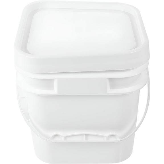 ACDANC Plastic Bucket with Handle Lid Reusable Paint Bucket Oil Paint Pail Bucket Painters Kettle