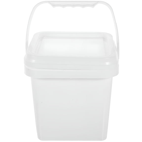 ACDANC Plastic Bucket with Handle Lid Reusable Paint Bucket Oil Paint Pail Bucket Painters Kettle