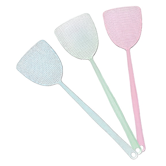 ACDANC Plastic Bug & Fly Swatter,Strong Flexible Manual Control Fly Swatters with Long Handle,Mosquito Killer Flyswatter Swatter for Indoor,Outdoor,School