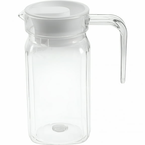 ACDANC Plastic Jars with Lid,Proof with Pour Spout Handle,Breastmilk Pitcher Wide Mouth Breast Milk Pitcher for Fridge,Creamer Container for Coffee,Sun Tea