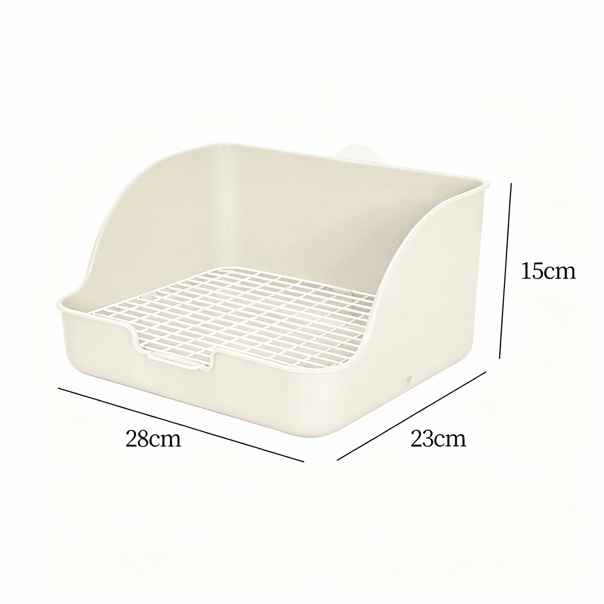Acdanc Rabbit ACDANC Plastic Rabbit Litter Box Rectangular Pet Toilet Chinchillas ...