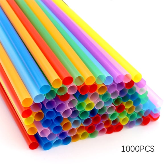 ACDANC Plastic Stir Straw,Sip Stirrer,for Coffee and Cocktail,1000/Box,Assorted Neon Colors