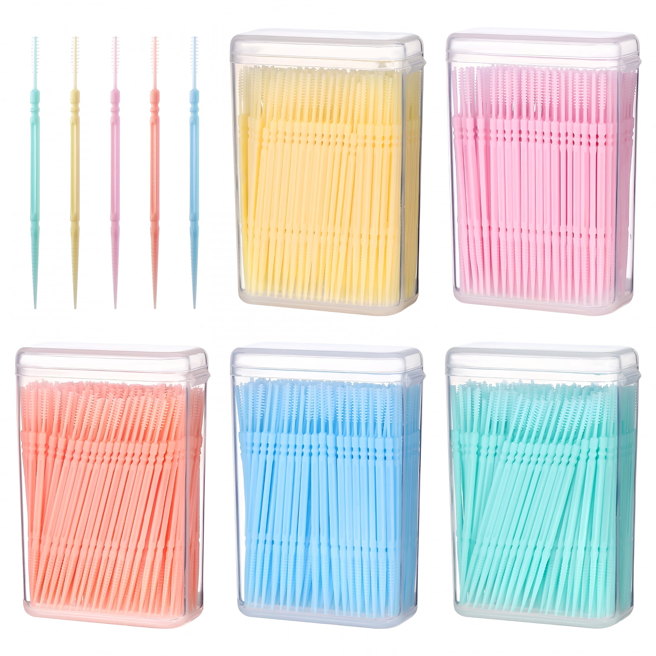 Toothick BPPEG Plastic Toothpick 1000pcs Double-ended Toothpicks Home Cleaning ...