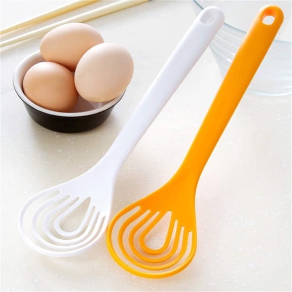 ACDANC Plastic Whisk Set of 2,Flat Whisks for Cooking & Kitchen Whisk,Bpa-Free Heat-Resistant for Blending,Frothing,Baking,Non-Scratch Manual Mixing Gadgets
