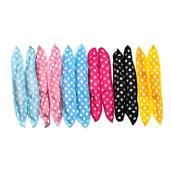 ACDANC Polka Dot Hair Roll Yellow Curlers Creative Sleep Dry Hair Roll Pear Head Sponge Hair Roll Lazy Models Brush Crush Heated Straightening Brush Hair Curlers Mini Straightener