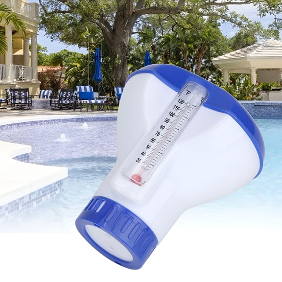ACDANC Pool Chlorine Floater with Built-in Thermometer, Automatic Tablet Dispenser for Swimming Pools, Hot Tubs & Spas, Durable Floating Water Sanitizer