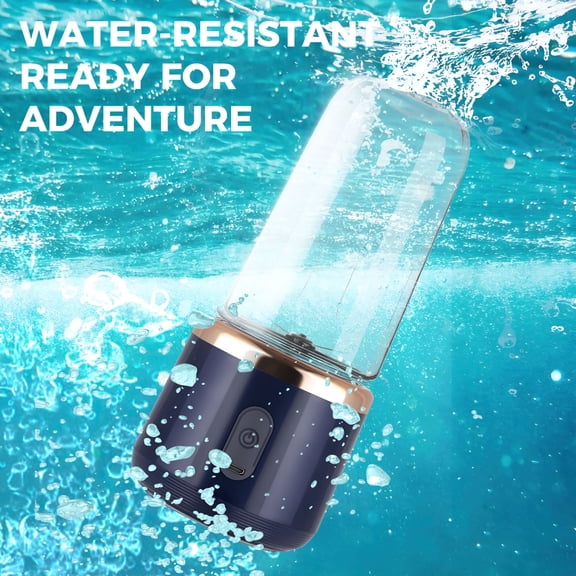 ACDANC Portable Blender,Personal Mini Bottle Travel Electric Smoothie Blender Maker Fruit Juicer Cup,with 13.5 oz Bottles,6 Blades and USB Rechargeable Batteries for juice shakes and smoothies