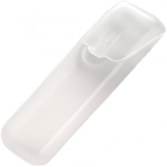 ACDANC Portable Dental Floss & Toothpick Storage Box - Snap Lid Compact Organizer for Cotton Swabs Embroidery Needles (1PCS White)