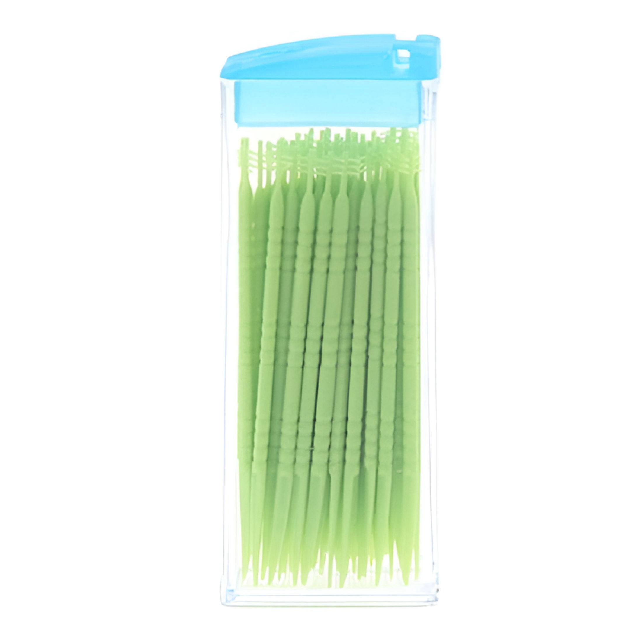 Toothpick Picks ACDANC Portable Plastic Toothpick 50 Pack Boxed Green Oral Dental Picks ...