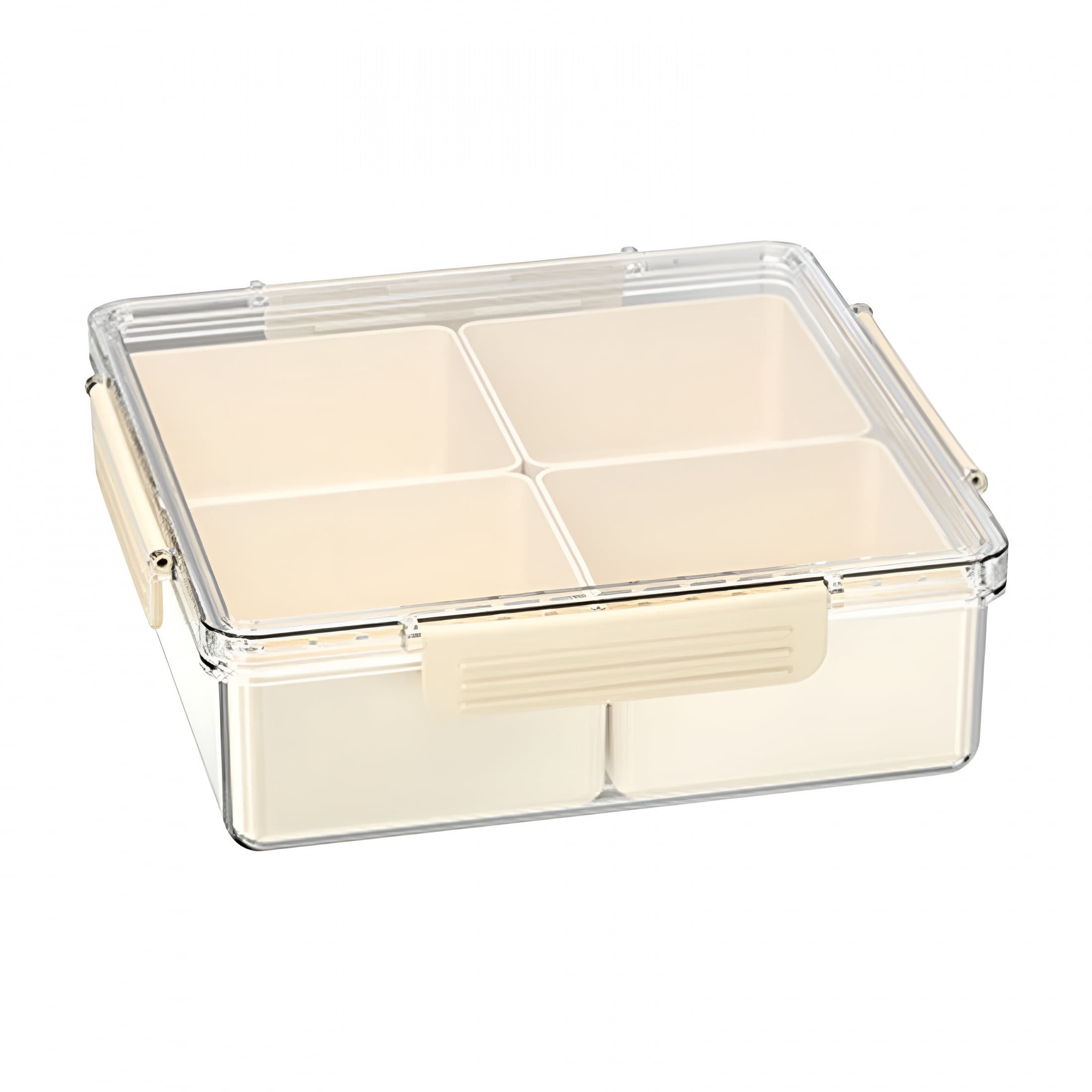ACDANC Portable Snack Platter with Lid,Divided Serving Tray for ...