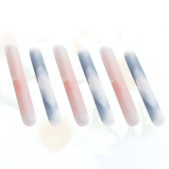 ACDANC Portable Toothbrush Case for Travel Storage Assorted Colors Premium PP Material Easy to Clean 6pcs