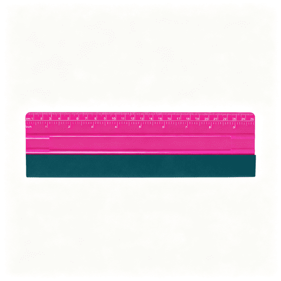 ACDANC Professional Squeegee for Vinyl,Decals,Sticker Paper,Wallpaper,Window Film,Craft,Suede Felt Squeegee Smoothing Tool with Ruler,Pink Squeegee for Vinyl(10 Inches)