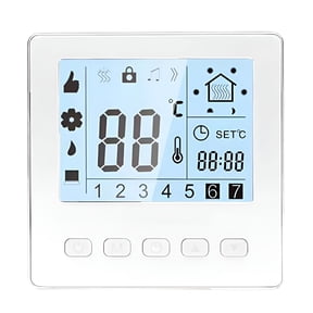 HBMYN Programmable Digital Thermostat with 24-Hour Schedule for Home and Office