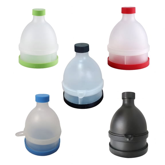 ACDANC Protein Powder Cup Pill Box 70ml Leakproof Protein Powder Container Funnel Design Portable Supplement Cup for Workout Travel