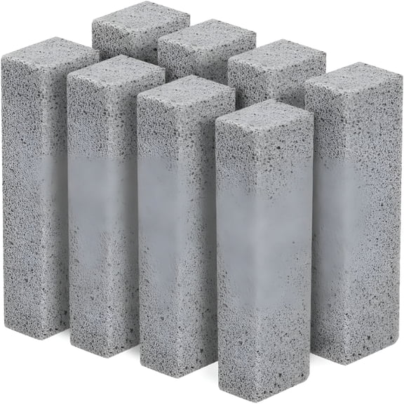 ACDANC Pumice Stone for Toilet Bowl Cleaning,Remove Hard Water Rings,Limescale Stains,Calcium Buildup,Iron and Rust,Pumice Stick for Bathtubs,Pool Shower Tiles,Kitchen,Household,8 Count