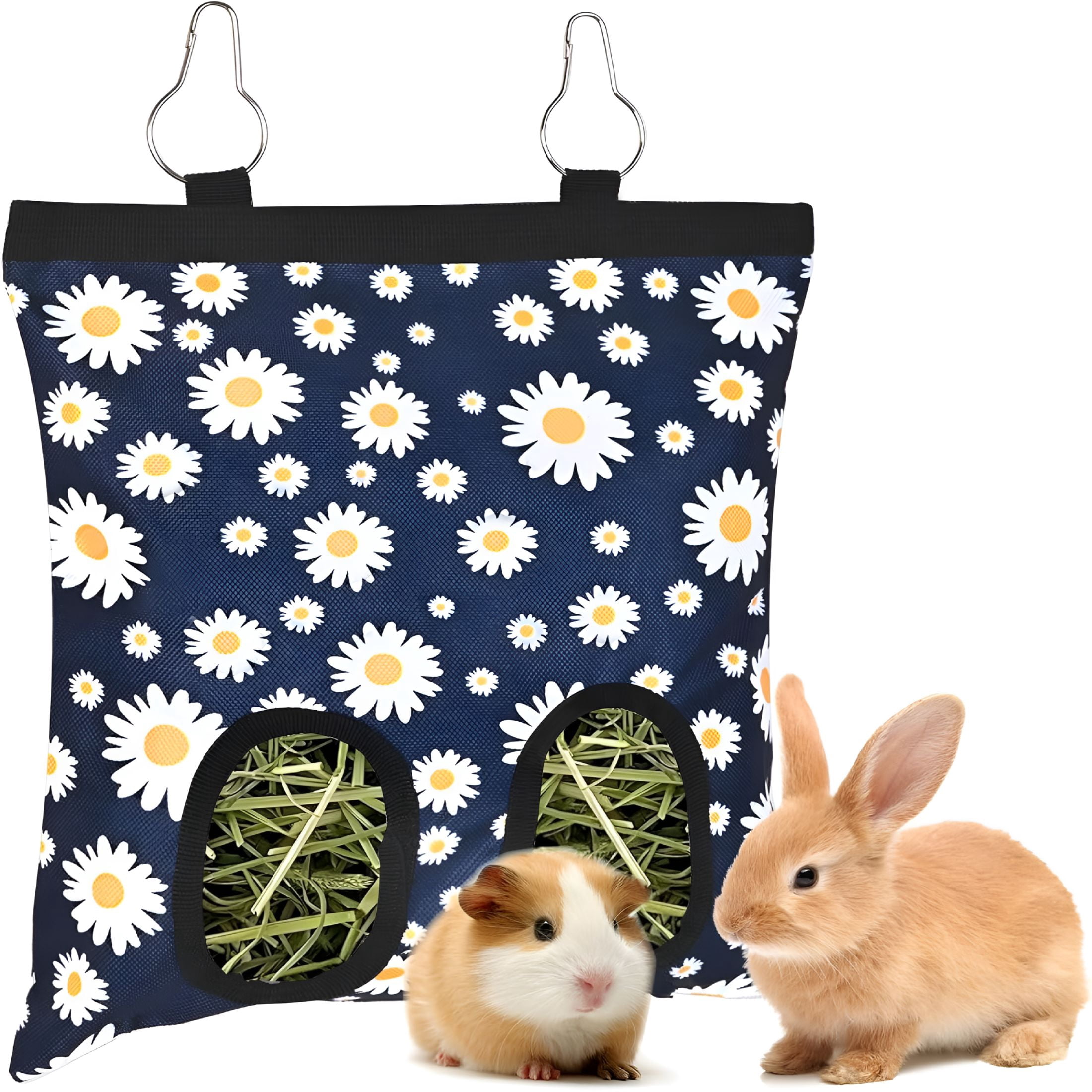 Acdanc Rabbit ACDANC Rabbits Hay Feeder Bag for Bunny,Guinea Pigs,Chinchillas-Hanging ...