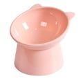 thumbnail image 1 of ACDANC Raised Cat Food Water Bowl Elevated Tilted Kitty Dishes Set of 3 Ceramic Dish for Indoor Cats Orthopedic Pet Food Stand Anti Vomiting 3 Bowl Cat Feeder Easy Assembly, 1 of 7