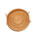 thumbnail image 1 of ACDANC Rattan Round Serving Tray,Multi-Use Basket with Double Handles for Bread Fruit Snacks, 1 of 5
