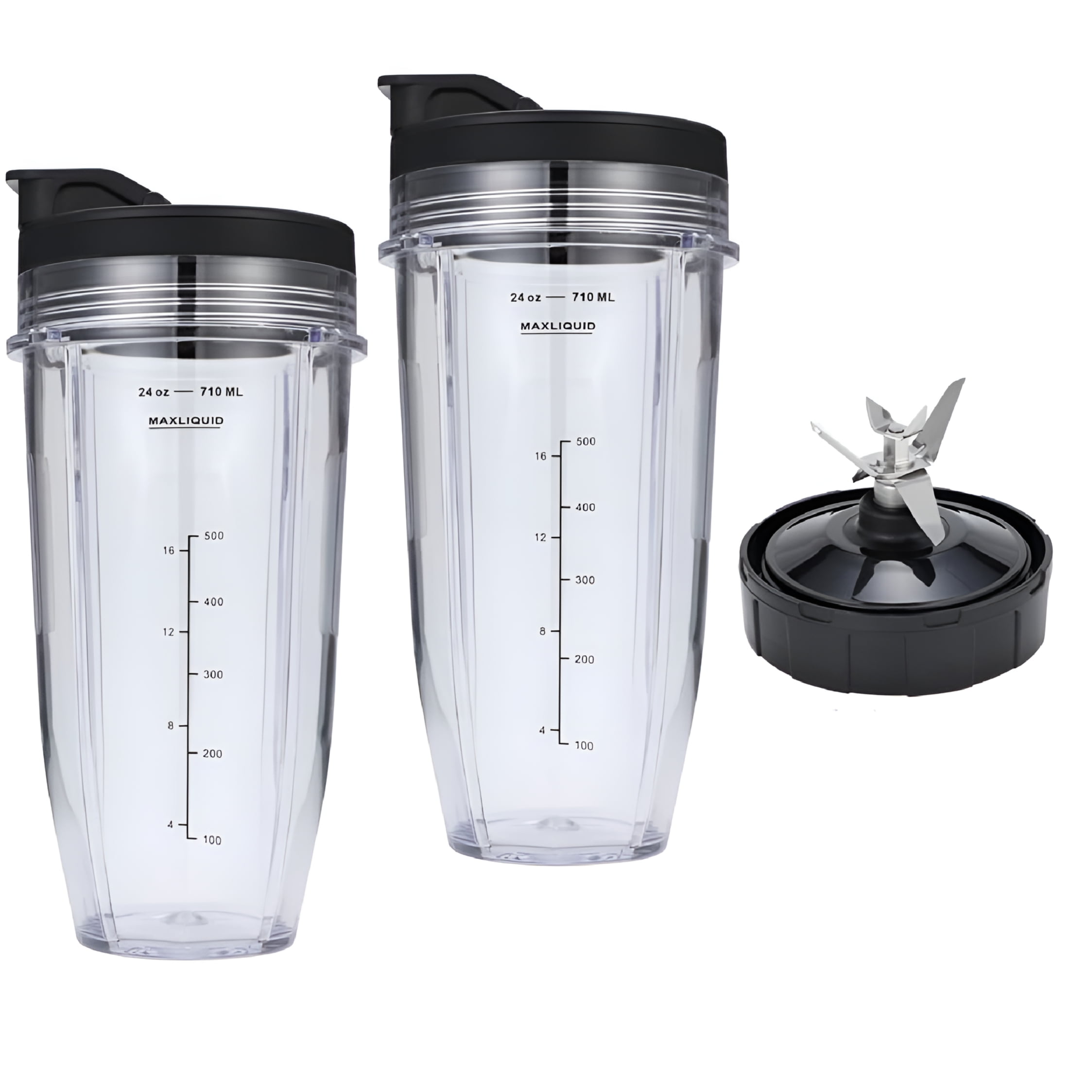 ACDANC Replacement Blender Cups for Ninja BN801-24 Oz Cups with 7 Fins Parts