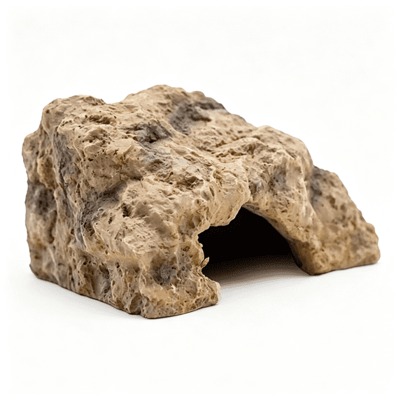 ACDANC Reptile Hide for Leopard Gecko,Bearded Dragon,Ball Python&Tortoise Terrarium Habitat Dcor,Snake&Lizard Hideout Humid Hide Leopard Gecko (Resin,Small)