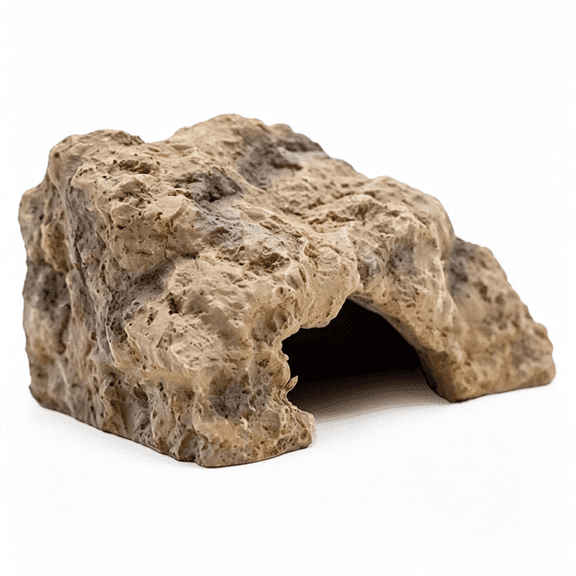 ACDANC Reptile Hide for Leopard Gecko, Bearded Dragon, Ball Python & Tortoise Terrarium Habitat Dcor, Snake Hide & Lizard Hideout(Resin, Large)