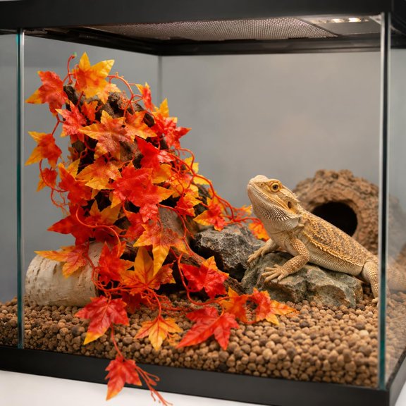 ACDANC Reptile Plants for 120 Gallon Reptile Tank 4X2X2 Reptile Enclosure,For Bearded Dragon,Snake,Ball Python&Chameleon Foliage for Ball Python Tank