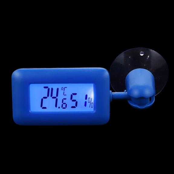 ACDANC Reptile Tank Accessories Digital Thermometers Hygrometer Glass Suction Cup Box