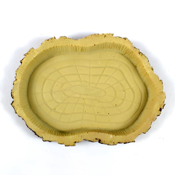 ACDANC Resin Dish Reptile Food Water Bowl Vivarium Animal Turtle Gecko Snake Feeder Multi-Color Resin