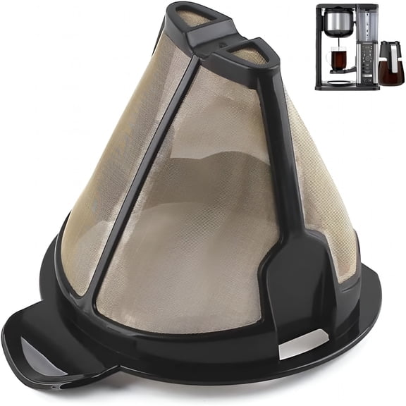 ACDANC Reusable Permanent Coffee Pot Replacement Filter,Coffee Maker Filter,Cone Shaped Coffee Filter (1)