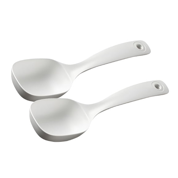 ACDANC Rice Spoon Plastic Spoons Soup Ladle Cooking Large Porridge Scoop Serving 2 Pcs