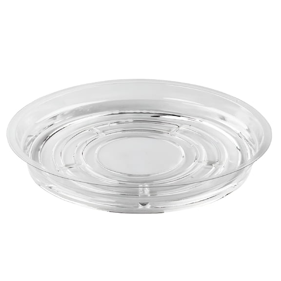 ACDANC Round Clear Polyethylene Terephthalate Planter Tray with Reusable 10 Count
