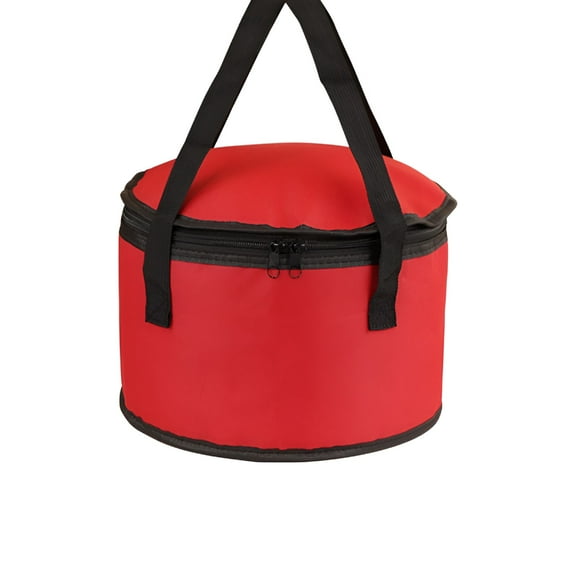 ACDANC Round Pie Carrier,Dish Tray Plate Stacker Insulated Casserole Carrier,Reusable Cake Carrier,Detachable Handle Round Thermal Casserole Food Carrier for Lunch Picnic Pizza