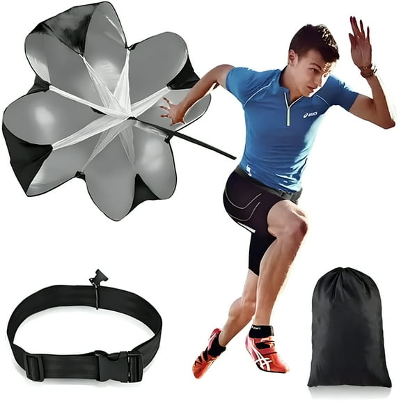 ACDANC Running Speed Training Resistance Parachute for Speed and Acceleration Training for Track, Sprint, Soccer, Football, Gym, Field, Workout, Agility