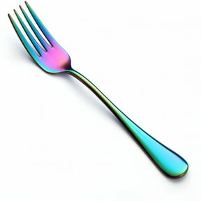 ACDANC Colorful Salad Forks Set of 8. Stainless Steel Rainbow Dessert Forks. Mirror Finish and Dishwasher Safe. 6.8-Inch