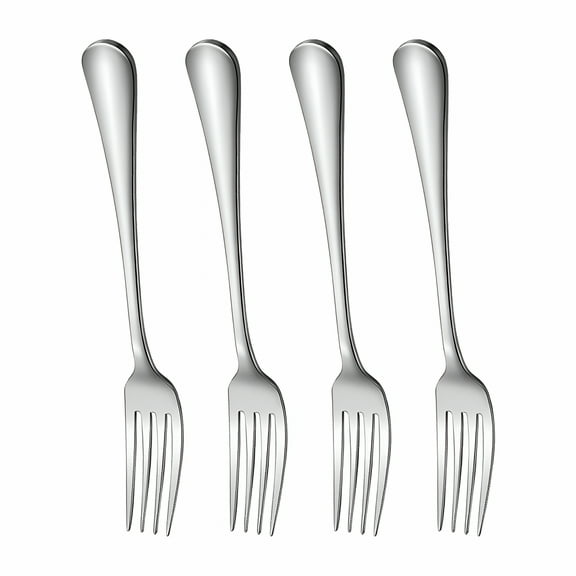 ACDANC Salad Forks Stainless Steel Silverware Forks Serving Set Packing of 4 for Home Restaurant Office School and More