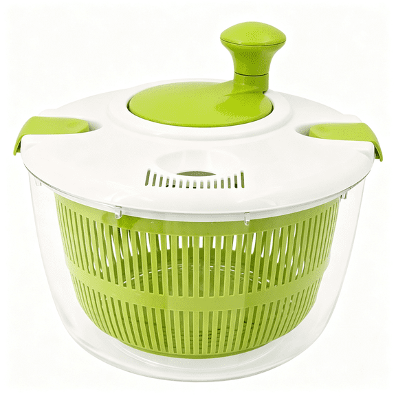 ACDANC Salad Spinner with Drain-5.3 Quart Lettuce Spinner and Vegetable Fruit Washer Dryer-Compact Salad Dryer for Washing Spinning and Drying Greens Fruits and Vegetables-Small Kitchen Tool