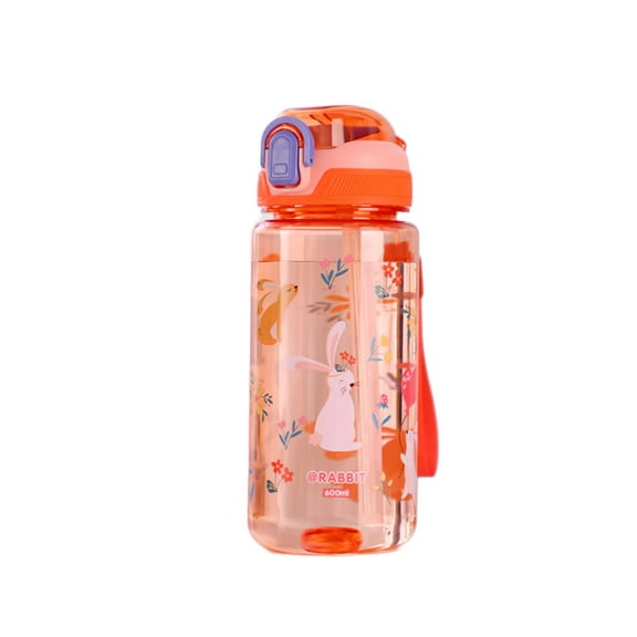 ACDANC School Water Bottle Fun Cartoon Design Makes Drinking Water Enjoyable for Kids. Children'S Water Bottle,Scarlet red