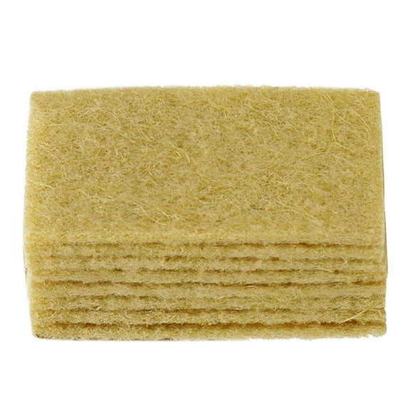 ACDANC Scouring Pads 10 Pack Sisal Cleaning Scrub Pads for Dishes,Eco-Friendly Coconut Fiber Kitchen Scrubbers for Pans and Pots,Biodegradable - 15100.7cm
