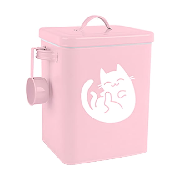 ACDANC Sealed Moisture-proof Storage Box Barrels Pet Supplies Durable Airtight Cat Food Container 1000 G Galvanized Iron