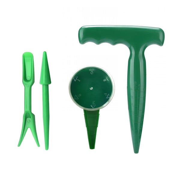 ACDANC Seed Planter Tool, 6.9" Dibber Garden Tool, Plastic Dibbler Tools for Planting, Seed Dispenser, Bulb Digger Garden Planter for Sowing Seeds, Bulbs, Digging with Widger and Dibber