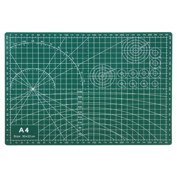 ACDANC Self Healing Cutting Mat, Double Sided Engraving Board, Durable Non-Slip 3mm Thick Professional Gridded Rotary Mat Compatible for Quilting, Scrapbooks, Sewing, Arts Crafts 12"x9"