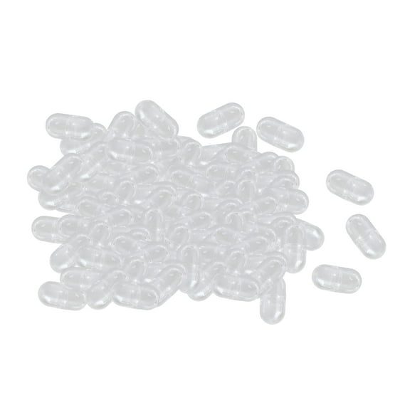 ACDANC Set of 100 Mini Empty Clear Capsule Fit for Cosmetic DIY Small