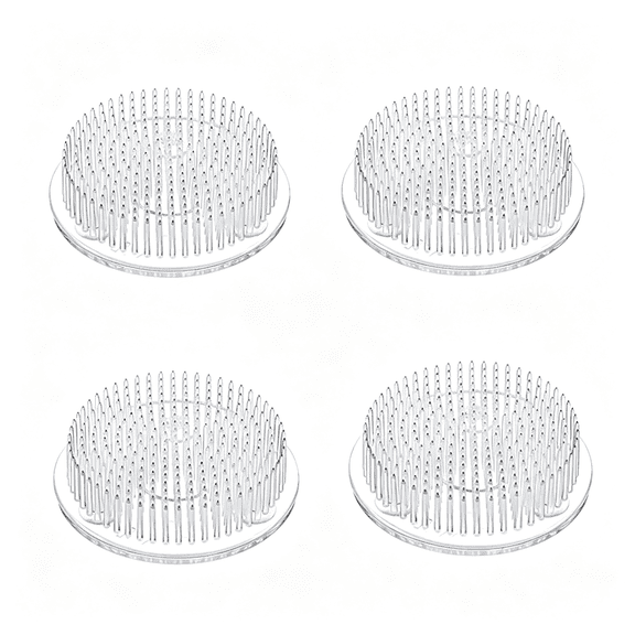 ACDANC Set of 2 Flower Frog Clear Plastic Pin Frog Flower Arrangement Holder 2.76" In(70Mm)Flower Frogs for Arrangements