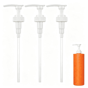 ACDANC Shampoo and Conditioner Pump Compatible with 1L/33.8 Fl Oz Bottles,Dispensing Liter Pump for Shampoo and Conditioner,Compatible Liter Shampoo Pump White,3-Pack