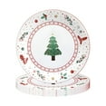 thumbnail image 1 of ACDANC Shatterproof Christmas Tree Dinner Plates Disposable Party Tableware Pack of Ten for Holiday Gatherings and Festive Celebrations Ideal for Indoor Or Outdoor Parties Christmas Dinner Plates, 1 of 7