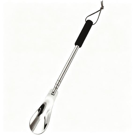 ACDANC Shoe Horn Long Handle Stainless Steel Shoehorn Retractable Telescopic Shoe Puller Adjustable Shoe Aids Easy Slip on