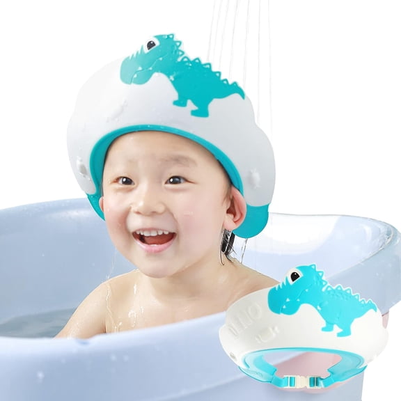 ACDANC Shower Cap for Kids,Baby Toddler Hair Washing Shield,Visor Hat for Eyes and Ears Protection for 0-9 Years Old Children,Cute Shape Shampoo Cap Makes the Baby Bath