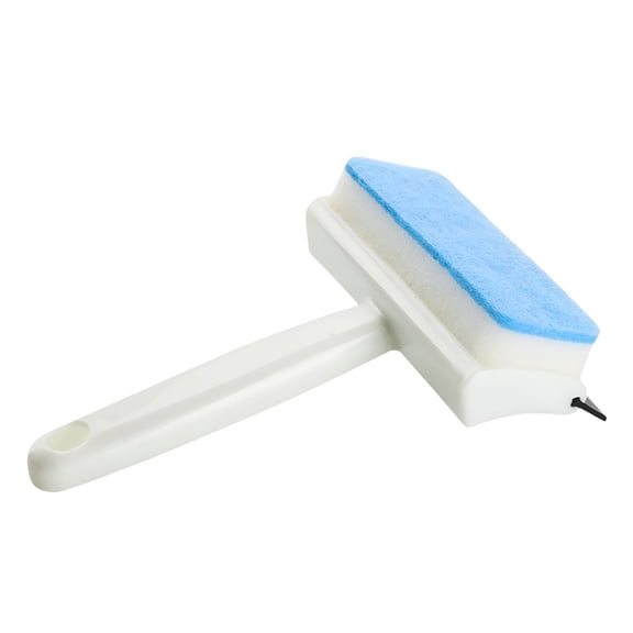 ACDANC Shower Squeegee Window Squeegee Cleaner for Shower Doors Glass, 2 in 1 Window Cleaning Tool Window Scrubber Handheld Squeegee for Car Windshield with Sponge and Rubber Squeegee