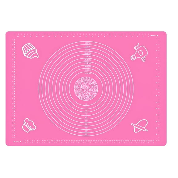 ACDANC Silicone Baking Mat,Can Be Sterilized at High Temperature Baking Mat,Doesn'T Stick Or Clog with Flour When Rolling Dough Pastry Mat,Pink